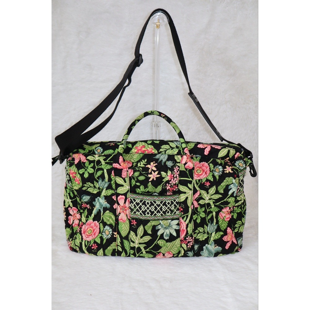 Vintage Vera Bradley Botanica Large Travel Duffel Bag